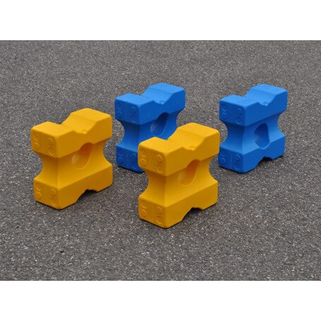 Set 4 kleine cavaletti blokken Small, speciaal voor blauw en geel trainingen