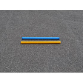 Hindernisbalk kunststof 175 cm voor training met blauw - geel